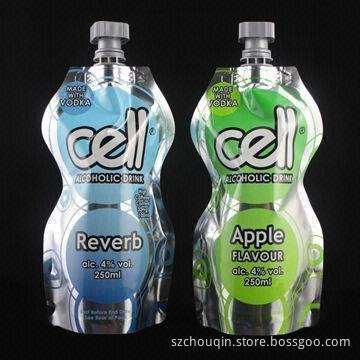 High-quality Spout Bags for Beverage, Drink, Juice, Milk with High-oxygen and Light Barrier
